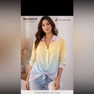 BB Dakota Pastel Ombre Button-Down Shirt